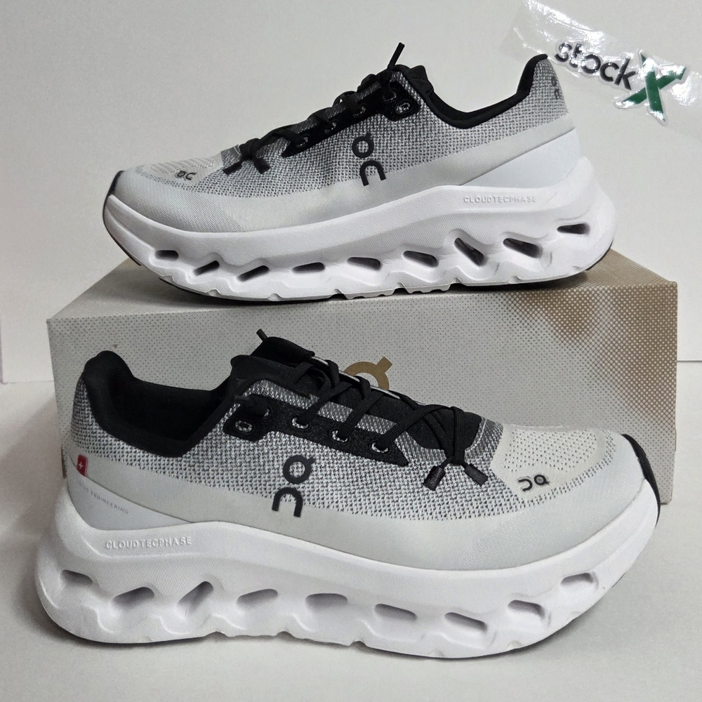 On Running Athletic Shoes in Black and White
